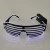 Óculos Luminosos para Persiana com Fio Óculos de Sol de Luz Fria Mesmo Estilo Óculos de Sol LED Óculos Piscantes Podem Ser Personalizados