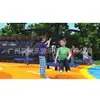 Equipamento de playground com escorregador combinado personalizado para uso externo infantil, grandes instalações de escalada de plástico para creches, áreas residenciais e parques