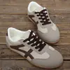 Zapatos Blancos Casuales con Cordones de Venta Caliente Transfronterizos Suela Suave Fondo Plano Zapatos de Entrenamiento Alemanes Talla Grande Bloque de Color Zapatos de Mujer Ligeros Zapatos para Correr