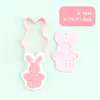 Serie de Animales de Alivio Moldes para Estampar y Cortar Galletas DIY con Diseño de Prensa 3D Realista, Imprescindible para Hornear