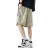 Shorts masculinos de verão, novos, soltos, esportivos japoneses, casuais, finos, com rugas, secagem rápida, calças de praia