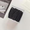 Quatro Estações Versátil Básico Alta Elasticidade Elástico para Cabelo Corda de Cabeça Simples Elegante Argola de Cabelo com Rosca Cabelo lns Rabo de Cavalo Capa de Couro