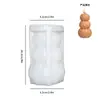Vela de aromaterapia hecha a mano para bricolaje herramienta de lijado de epoxi sombrero mágico de Halloween cabeza de calabaza de tres piezas desmoldeo fácil molde de silicona
