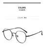 Armazón de Metal Poligonal Ultraligero para Mujer con Miopía, Lentes Anti Luz Azul, Lentes Lisos Ligeros Taizhou al por Mayor