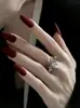 24 Uñas Postizas Press-On Negras Mate con Forma de Almendra