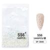 1440 pedrería plana para uñas no se cae de la base diamante austriaco base plateada color AB desnudo diamante de cristal redondo flash decoraciones para uñas