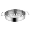 Colador de Acero Inoxidable con Agujeros Grandes para Uso Doméstico, Adecuado para Escurrir Fideos, Pescado y Hacer Sopa de Bolas de Pescado
