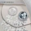 Decorações Coloridas para Unhas com Lantejoulas de Pentagrama Vazado Item Quente de Celebridade da Internet Estrelas Vazadas Macaron Tamanhos Mistos Glitter