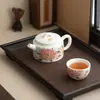 Porcelana de Jade Gordura de Ovelha Peônia Azulejo Han Conjunto de Chaleira e Xícara Porcelana Branca Dehua Especial para Senhoras Infusor de Chá Ferramenta para Preparo de Chá Chaleira Xishi