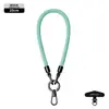 Nuevo cordón para teléfono móvil 6MM resistente para colgar en el cuello ajustable para exteriores anti-pérdida delicada cuerda trenzada para muñeca negra