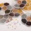 Caixa com 7 Compartimentos Fecho Lagosta de Argola Única Acessórios de Material para Brincos DIY Feitos à Mão, Acessórios de Orelha, Pulseiras com Contas, Acessórios de Joias