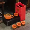 Actividad mayorista set de té de viaje taza express conveniente una tetera cuatro tazas traje para hacer té regalo para exteriores LOGOTIPO