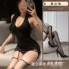 Mandesire lingerie sexy nova sexy gola halter saia de quadril macacão de tentação quente livre uniforme de quadril exposto paixão