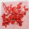 Flor de Encaje Bordada Estéreo Colorida con Diamantes Calientes Pieza Hecha a Mano diy Parche de Encaje para Ropa Accesorios de Encaje JX625