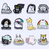 [Promoção] Broche de Gato Animal de Desenho Animado Inglês Insígnia Fofa Transfronteiriça Pino de Tartaruga Metálico Esmaltado