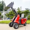 Exportação transfronteiriça de miniescavadeiras de três rodas, pás carregadeiras de passeio para uso doméstico e empilhadeiras mini movidas a combustível para uso agrícola