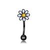 Europeo y americano transfronterizo nuevo 16G acero inoxidable micro incrustado circonita uña de ceja anillo de ceja gota de aceite aretes de uña para hueso de la oreja joyería de perforación