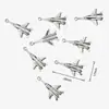 Llavero Artesanal Creativo DIY de Aleación de Zinc Multicolor Modelo de Avión Colgante Pequeño Regalo