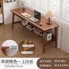 Mesa longa Mesa estreita inclinada para parede Mesa retangular Mesa dupla Home Computer Desk Bancada de perna de madeira maciça