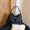 Bolsa grande casual urbana para mulheres, bolsa de ombro de nicho moderna e versátil, bolsa tote de grande capacidade para aula e trajeto, bolsa de axila