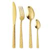 Conjunto de talheres de aço inoxidável totem transfronteiriço, faca, garfo e colher, padrão completo, cabo quadrado, para comida ocidental, hotel, faca e garfo de bife, caixa de presente
