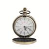 Reloj de bolsillo retro con tapa transfronteriza de comercio exterior, números romanos, cadena para la cintura, reloj colgante, logotipo láser grabado, reloj de bolsillo con luz de dos caras