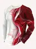Camisetas de Manga Larga para Hombre con Bloques de Color Otoño e Invierno Europeas y Americanas, Cuello Redondo, Tops Casuales Cortavientos, Camisetas Deportivas