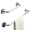 Toallero de Acero Inoxidable de una Barra 304, Barra Colgante para Baño sin Taladro, Estante Extendido para Toallas de Doble Barra Montado en Pared