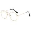 Nuevas gafas de sol europeas y americanas para mujer, con montura geométrica cuadrada de metal, gafas de moda de metal, gafas de sol clásicas transfronterizas, gafas de sol de moda para hombre.