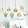 Cacto vegetal verde pendurado adesivos de parede sala de estar decoração quarto adesivos autoadesivos AY10008 liuya