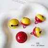 Accesorios para Joyería de Campanilla Pequeña con Combinación de Colores Lindos Llavero Color Caramelo Pintura Metálica Material para Pulsera DIY