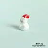 Micro-Paisaje Adorable Muñeco de Nieve de Navidad de Resina Lindo Joyería DIY Pequeños Accesorios Decoración de Escritorio/Coche Pequeños Adornos