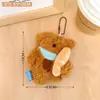 Tengyi Original Lindo Colgante de Muñeco de Oso Corazón de Niña Colgante Decorativo para Mochila Muñeco Versátil Llavero Colgante