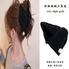 Presilha Triangular de Veludo Francês com Pérolas para Cabelo Feminino de Alto Padrão para Volume Capilar Presilha Tubarão 2025 Nova Presilha Grande para Cabelo Acessórios de Cabelo