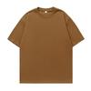 Camiseta de Manga Curta de Algodão Puro 230g para Homens e Mulheres, Mesmo Estilo Marca Americana Trbottomy Solta Básica Cor Pura para Usar por Baixo Top Q