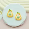 Fruta Simulada Abacaxi Abacate Patch de Resina DIY Cola de Creme Pingente para Capa de Celular Acessório
