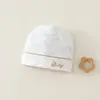 Conjunto Universal de Touca e Babador para Recém-Nascidos Quatro Estações Combinação de Babadores Anti-cuspida de Algodão Macio e Touca Protetora
