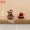 Novo Estilo Transfronteiriço Série de Natal 3D Casa de Bonecas DIY Cola de Creme Resina Acessórios Charms Pingentes Enfeites