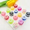 Flor de Rosa Fluorescente 3D Transfronteriza Bola de Flores de Alta Resistencia Cuentas con Agujero Recto Cadena para Teléfono Hecha a Mano DIY Accesorios para Bolígrafos