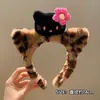 Diadema Nueva de Trébol de Cuatro Hojas y Cabeza de Kitty para Otoño e Invierno, Diadema para Lavarse la Cara en Dormitorio Estudiantil, Accesorios para el Cabello de Felpa Creativos y Lindos