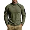 Sudadera Polar para Hombre 2026 Transfronteriza con Cuello Alto, Cremallera Doble Cara y Mangas Raglán, Suéter Casual