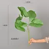 Planta Verde Simulada Taro, Arrurruz, Hoja de Tortuga, Decoración para Hogar Interior Bodas, Paisajismo con Hojas, Muro de Plantas, Accesorios para Arreglos Florales