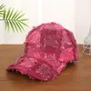 Gorra de béisbol a cuadros de borde deshilachado, estilo nuevo transfronterizo, para mujer, sombrero de sol liso, sombrero para el sol, suministro del fabricante, venta al por mayor