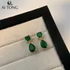 Aitong Design de Joias, Luxo Acessível e Brincos de Alta Qualidade, Brilhantes Elegantes, Brincos de Gota d'Água Nichados, Brincos de Zircônia com Franjas