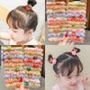 Versión coreana del anillo para el cabello del intestino grueso para niños, cuerda para el cabello de animales de dibujos animados, lindo bebé que no daña la banda para el cabello con cuerda para el cabello