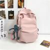 Mochila de cor sólida de grande capacidade Mori transfronteiriça feminina estilo coreano mochila versátil masculina mochila do ensino médio mochila feminina para estudantes universitários
