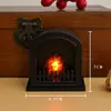 Superventas transfronterizo Lámpara de mini chimenea LED luz de noche para casa de muñecas Lámpara de llama DIY hecha a mano Adorno decorativo creativo