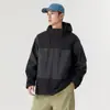 Jaqueta Tres em Um Color Block da Moda Pode Imprimir LOGO Cor Contrastante para Exterior Impermeável Resistente a Manchas Jaqueta para Trabalho ao Ar Livre