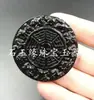 Xinjiang Hotan Moyu Pingente de Jade Buda Guanyin Verde Escuro Guan Gong Ji Gong Saco Longfeng Bagua Cabeça de Lobo Marca de Jade
