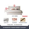 Tongyuite Moderno Minimalista Dormitorio Principal Doble Almacenamiento Caja Alta Cama de Tela Italiana Lujo Accesible Tecnología Cama de Tela de Pie